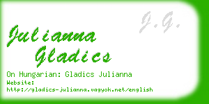 julianna gladics business card